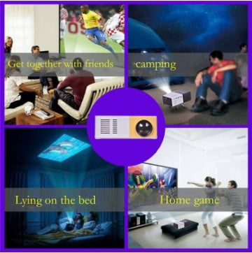 Portable Projector 3D Hd Led Home Theater Cinema HDMI-compatible Usb Audio Projector Yg300 Mini Projector - G Cameron Sales