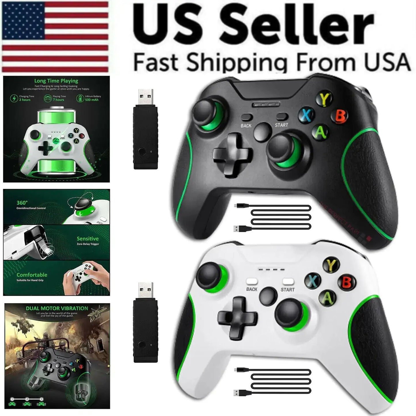 Wireless Controller For Microsoft Xbox One / S / X / E / Windows 7 8 10 PC 2.4G G Cameron Sales